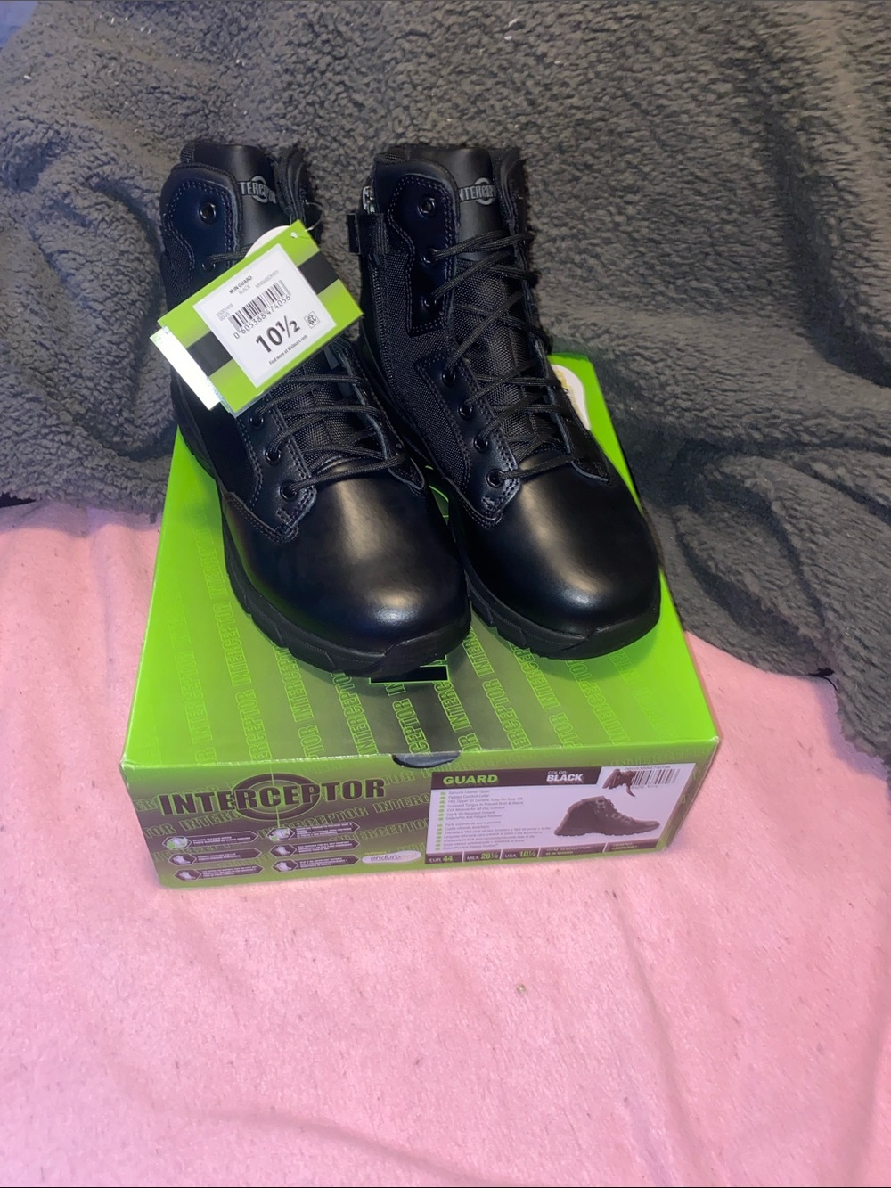 Interceptor Guard Men's Black Tactical Boots